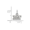 Black Bow Jewelry Sterling Silver Sigma Delta Tau Greek Life Extra Small Pendant - 2 of 3