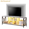 Fredees 75 Inch TV Stand with LED Lights - 2 of 4