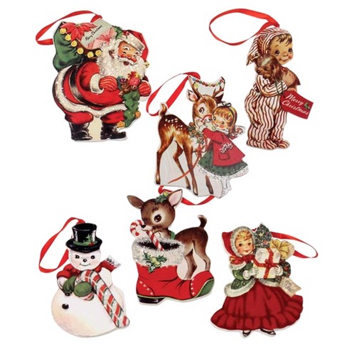 vintage christmas ornaments clip art