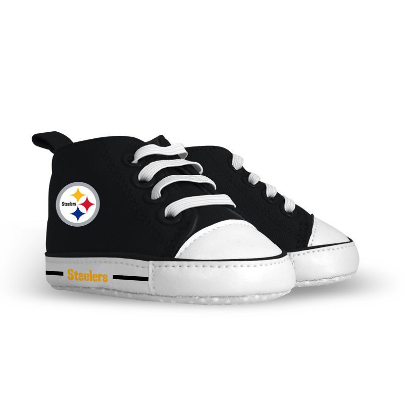 Baby Fanatic Pre-Walkers High-Top Unisex Baby Shoes -  NFL Pittsburgh Steelers, 1 of 6