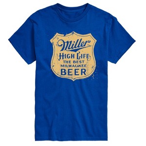 Men's - Miller High Life - The Best Wilwaukee Beer Vintage Crest Logo Short Sleeve Graphic T-Shirt - 1 of 4
