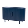 Curved Design Light Luxury Sideboard with Adjustable Shelves - 3 of 4