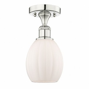 Eaton - 1 Light Semi-Flush Mount In Industrial Style-10.75 Inches Tall and 6 Inches Wide - 1 of 1