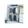 HomeStock Fiona White Freestanding Walk in Wood Closet System with Metal Frame - 3 of 4