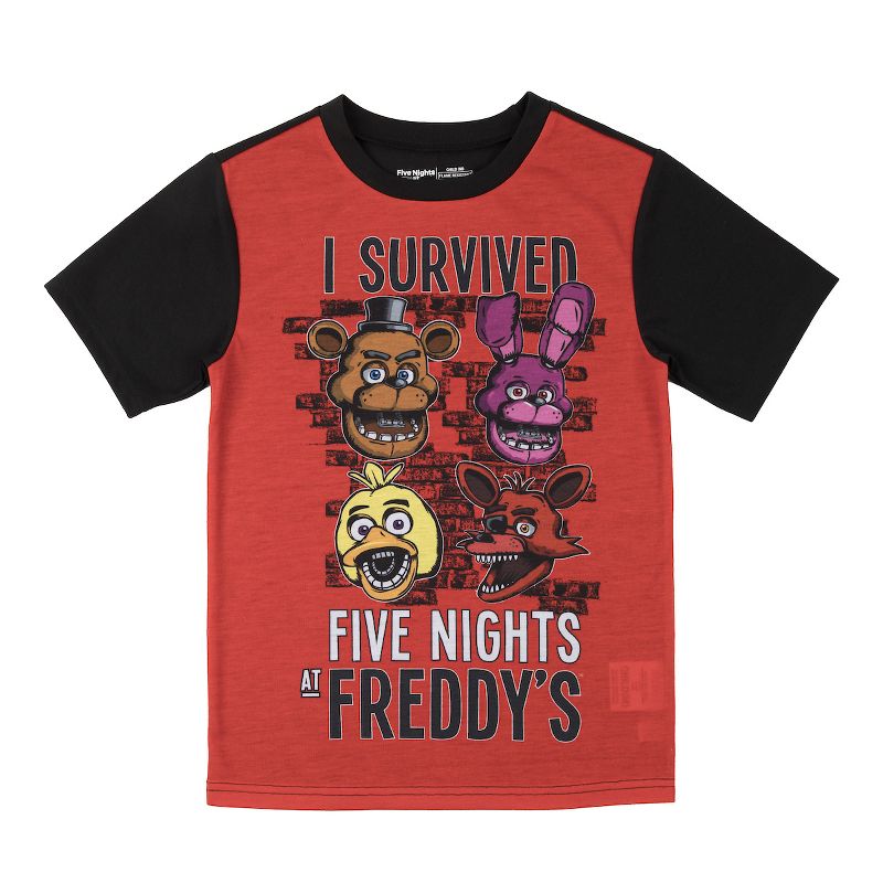Five Nights at Freddy's Youth Sleepwear Set Tee Shirt, Sleep Shorts, Sleep Pants, 2 of 4