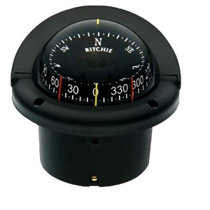 Ritchie Navigation HF743 Helmsman Compass, Flush Mount, 3.75" Combi, Boat Equipment - 1 of 1