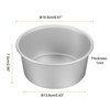 Unique Bargains Aluminum Nonstick Removable Bottom Wedding Birthdays Cake Pan 2 Pcs - 2 of 4