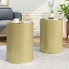 NicBex Modern 16" Round Coffee Table Set of 2 with Iron Frame for Living Room and Office - 3 of 4