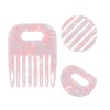 Unique Bargains Durable Vintage Acetate Comb For Curly Hair Pink 1 Pc - 3 of 4