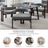 NicBex Modern Accent Chair Upholstered Armchair with Open Back 3 Legs Set of 2 Comfy Chair Lounge Chair for Living Room, Bedroom - 2 of 4