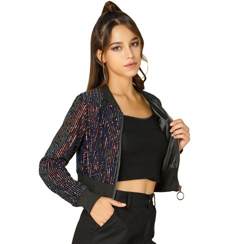 Guess sequin bomber on sale jacket