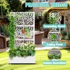 TOAOTBNBO Metal Privacy Screen with Leaf Pattern, Outdoor Planter Box with Wheels, Modern Outdoor Privacy Panels for Garden and Patio - 4 of 4