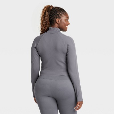 Damen Pullover Jacke Seamless 1/2 Zip - Bild 11 von 12
