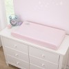 NoJo Disney Sweet Princess Pink and Light Blue Appliqued Glass Slipper Contoured Changing Pad Cover - 2 of 3