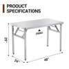 Commercial-Worktable Folding Workstation Stainless-Steel Heavy-Duty - 2 of 4