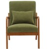 CAVINAS Accent Chairs for Bedroom, Modern Accent Chair, Solid Wood Padding Lounge Armchairs With One Pillow for Living Room, Guest Room - 4 of 4