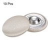 Unique Bargains Blouses Sweater Round Aluminum Cotton Fabric Cloth Covered Buttons 10 Pcs - 3 of 4