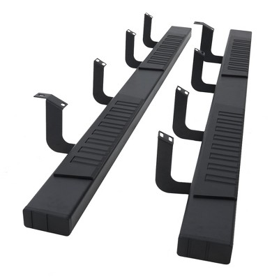 TruAIR 6-Inch Black Aluminum Running Boards for 1500 Crew Cab – Heavy-Duty Side Steps/Nerf Bars (Pair)