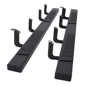 TruAIR 6-Inch Black Aluminum Running Boards for 1500 Crew Cab – Heavy-Duty Side Steps/Nerf Bars (Pair) - 1 of 4