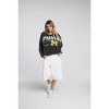 NCAA Michigan Wolverines Women's Oversized Cropped Long Sleeve T-Shirt - 3 of 4