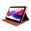 LINSAY® 10.1" Octa Core  256GB Storage Android 15 Tablet Dual Camera Android with Brown Leather Case - 2 of 4
