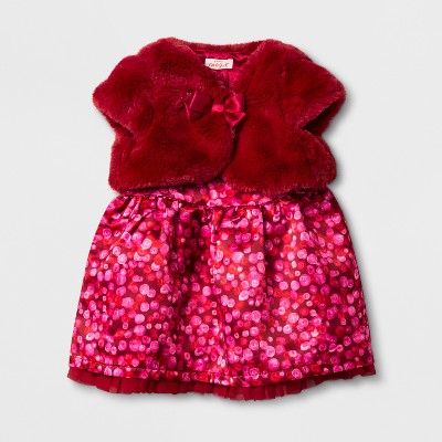 cat and jack red sweater dress