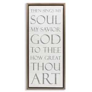 Stupell Industries Then Sings My Soul Religious, 11" x 25" - 1 of 4