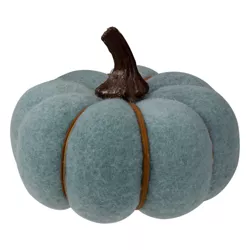 Northlight 5" Blue and Brown Fall Harvest Tabletop Pumpkin