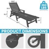 HYLEORY 5-Level Adjustment Outdoor Leisure Lounge Chair - 4 of 4