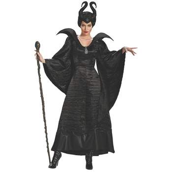 Womens Maleficent Christening Gown Deluxe Costume - X Large - Black