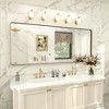 Apmir Rectangular Aluminum Alloy Framed and Tempered Glass Wall Bathroom Vanity Mirror in Matte Black/ Gold/ Silver/ Brown - 2 of 4