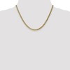Black Bow Jewelry 3.9mm, 14k Yellow Gold Solid Beveled Curb Chain Necklace - 2 of 4