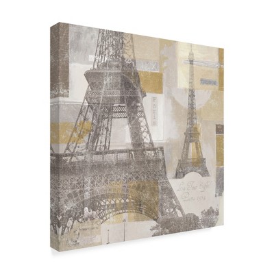 Trademark Fine Art -Lisa Audit 'Eiffel Tower III' Canvas Art