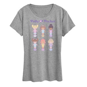 Women's - Polly Pocket - Retro Tiny Doll Grid Short Sleeve Graphic T-Shirt - 1 of 4