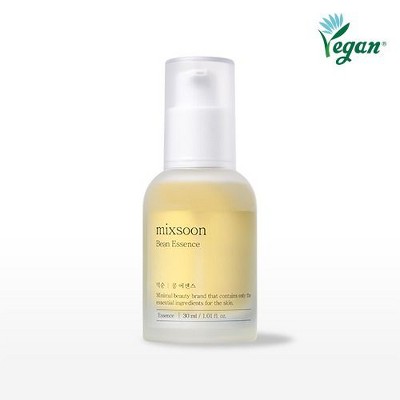 Mixsoon Vegan Bean Essence (1.01 oz) Mix Soon Intense Hydration & Skin Facial Rejuvenation for Face | MADE IN KOREA