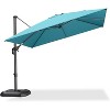PURPLE LEAF 10 Feet Patio Umbrella Outdoor Cantilever Square Umbrella Aluminum Offset Umbrella with 360-degree Rotation for Garden Deck Pool Patio - 2 of 4