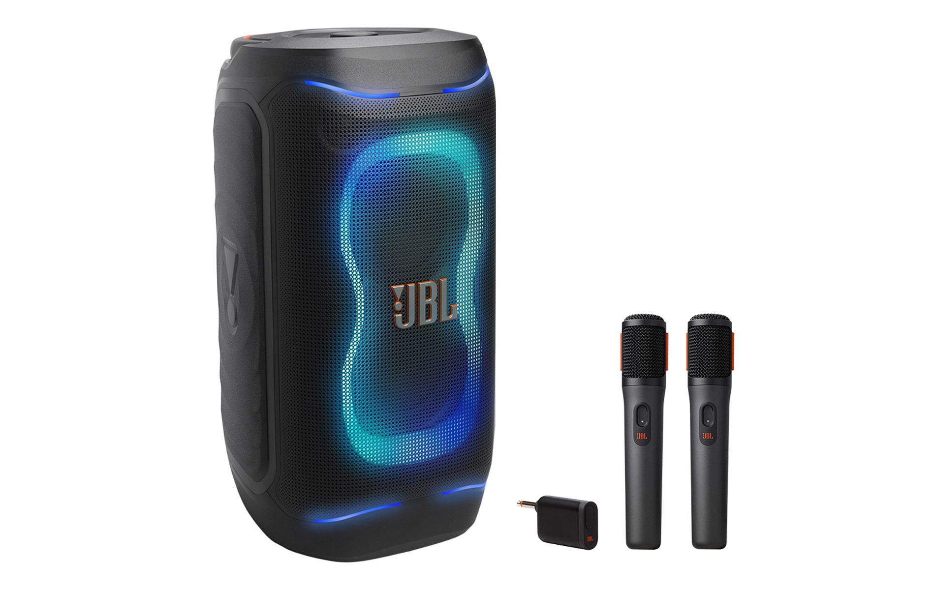 JBL PartyBox 130 Portable Party Speaker Bundle with Wireless Microphone System (Black)