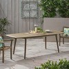 Sapphtopaz Patio Outdoor Table Patio Dining Table Acacia Wood Outdoor Dining Table Picnic Table for Garden, Lawn, Patio - 3 of 4