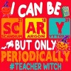 Women's Design By Humans I Can Be Scary But Only Periodically Science Halloween Gifts By lenxeemyeu Racerback Tank Top - 2 of 3