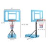 Sevobal Basketball Hoops Poolside Basketball Hoop Stand Height Adjustable Fillable Base for Backyard Recreation Areas, Multicolored, 32"*52.3"*68" - 3 of 4