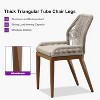 PURPLE LEAF Dining Set Patio Metal Table and Wicker Rattan Chairs for Outside Porch Garden Kitchen Modern Outdoor Furniture Sets - 4 of 4