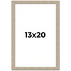 PosterPalooza | 13x20 Thin Barnwood Picture Frame, UV Acrylic, 2 Finishes - Grey and Black - 2 of 4