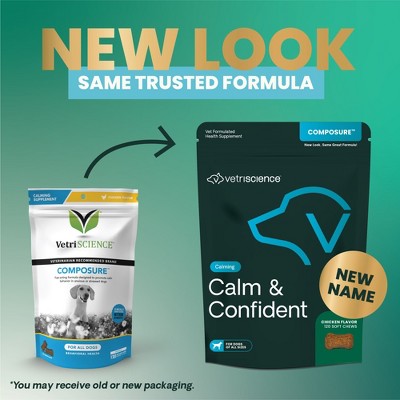 Calm & Confident Chicken Flavor Dog Calming Aid Chews