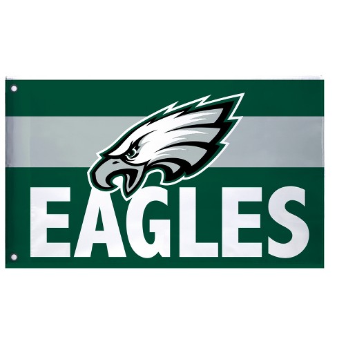 Evergreen Philadelphia Eagles Burlap 3' X 5' Flag, Premium Single