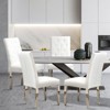 NicBex High-End Plush Velvet Upholstered Tufted Dining Chairs Set of 2 with Stainless Steel Legs,Modern Accent Chairs for Dining Room,Office - 4 of 4