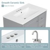 Christopher Knight Home Thomas 30" Bathroom Vanity with Sink, One Door with Shelf and Three Drawers - 4 of 4