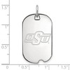 Black Bow Jewelry 10k White Gold Oklahoma State Cowboys NCAA Pendant - 2 of 3