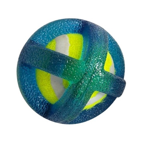 Nerf Checker Crunch Ball Dog Toy - Blue/green - L : Target