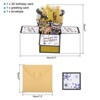 Unique Bargains 3D Handcrafted Pop-Out Funny Greeting Card Black Gold - 2 of 4