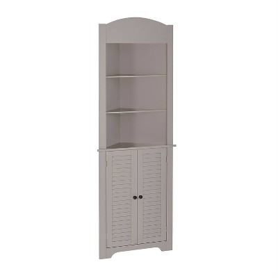 tall bathroom corner cabinet